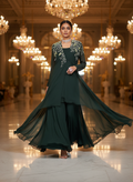 Celestia Hand-Embellished Indo-Western Pure Georgette Set