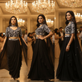 Neyara Chinon Drape Lehenga Set