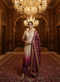 Ombre Dyed Kurta Set with Kalamkari Dupatta - Elegant Ethnic Wear