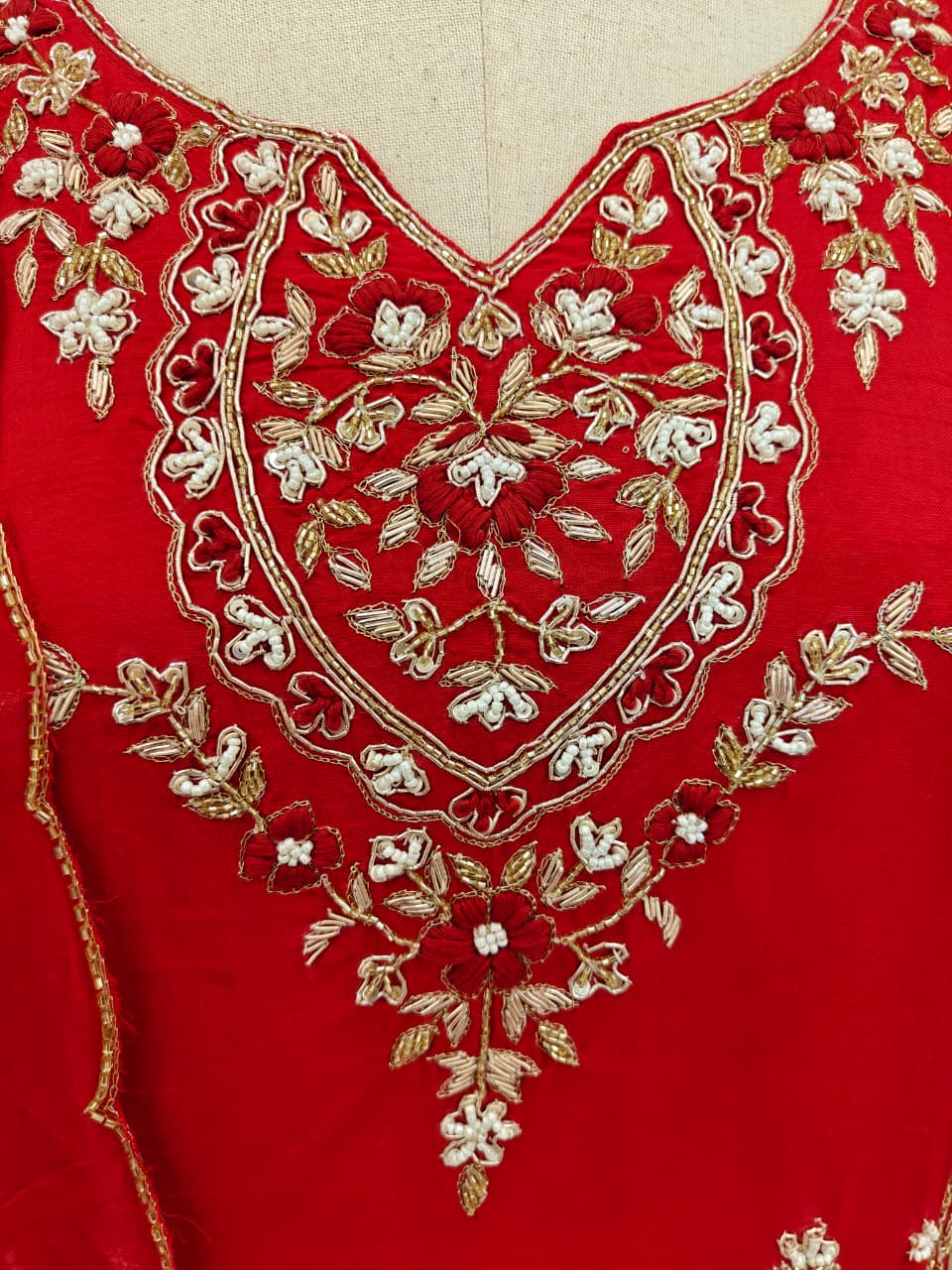 Dola Silk Kashni Noor Suit Set - Festive Embroidered Ensemble