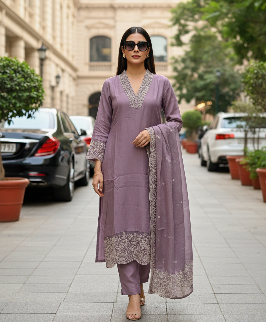 Yellow Bandhani Plus Size Cotton Kurta Set
